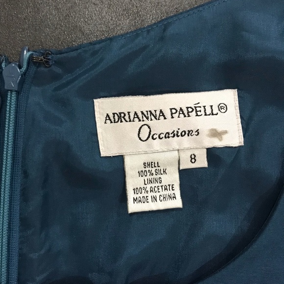 Adrianna Papell Silk dress size 8 - Picture 4 of 6